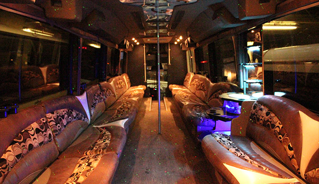 Party bus dancing floors